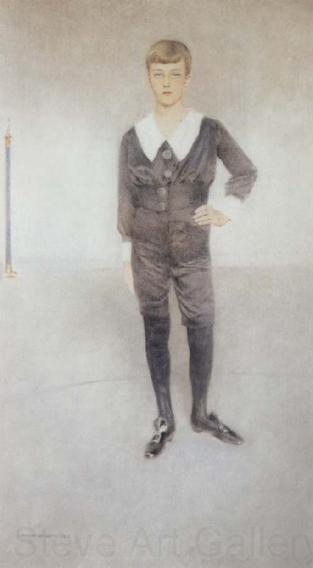Fernand Khnopff Portrait of His Royal Highness Prince Leopold of Belgium Duke of Brabant